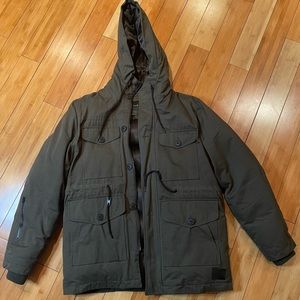 XL Olive Green Zara Parker, Previously Loved, Great Condition